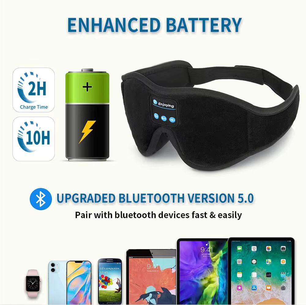3D miego kaukė su Bluetooth