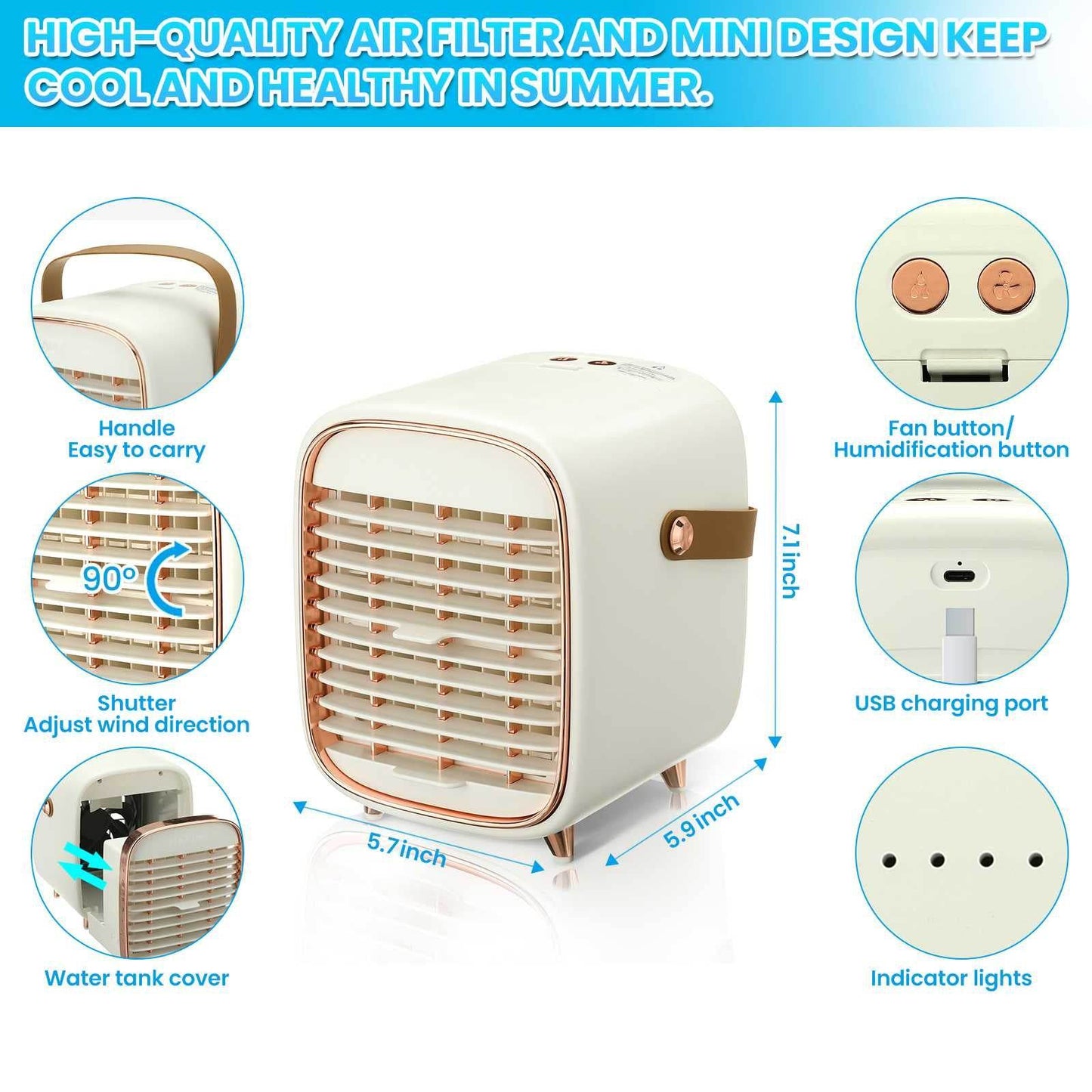 Mobilus oro vėsintuvas – nešiojamas oro vėsinimo įrenginys