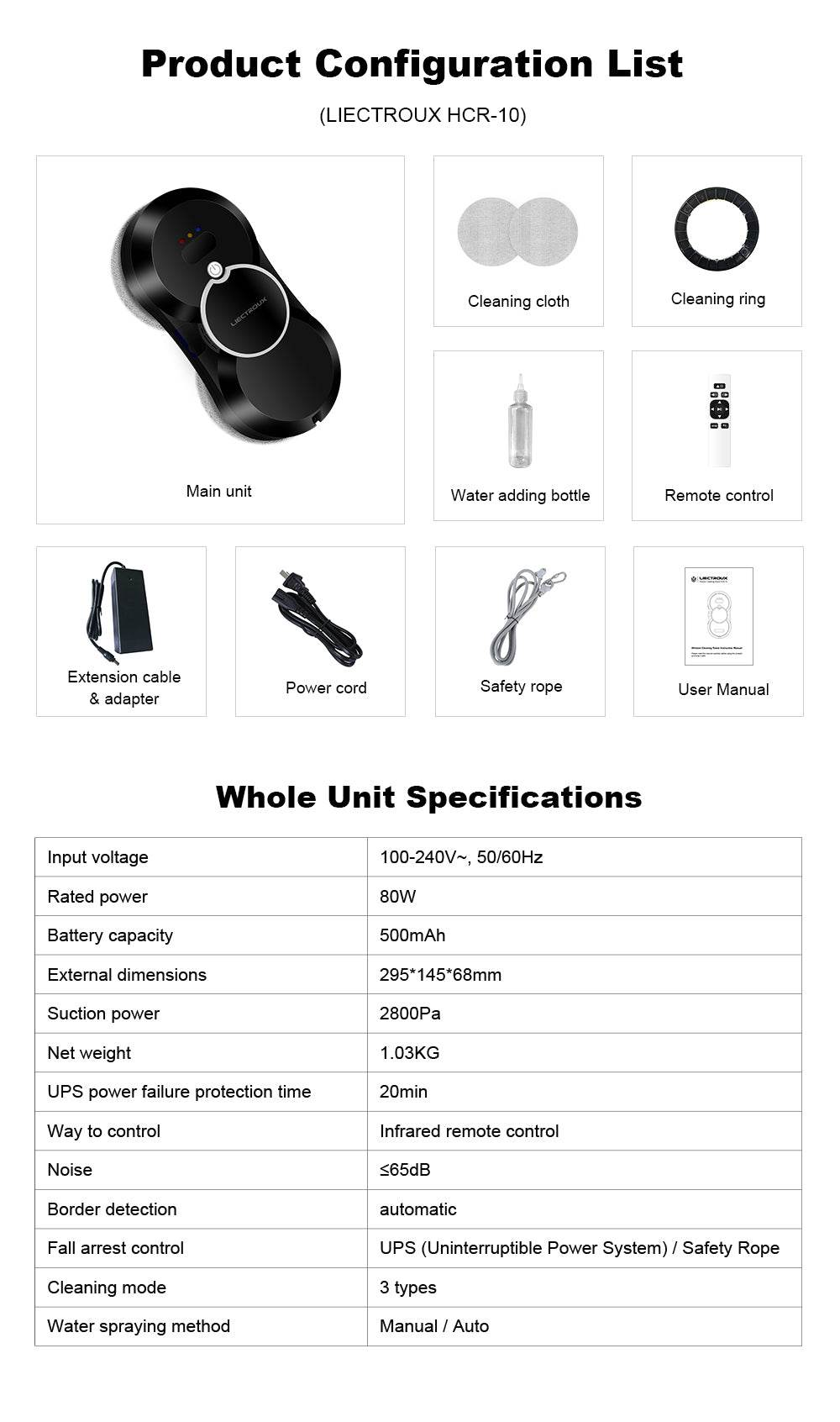 Langų valymo robotas Liectroux