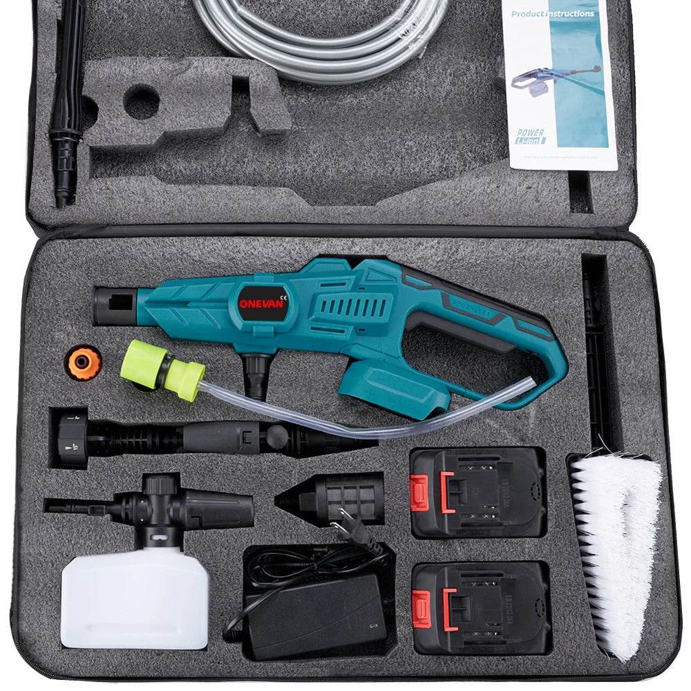 Akumuliatorinis aukšto slėgio plovimo įrenginys