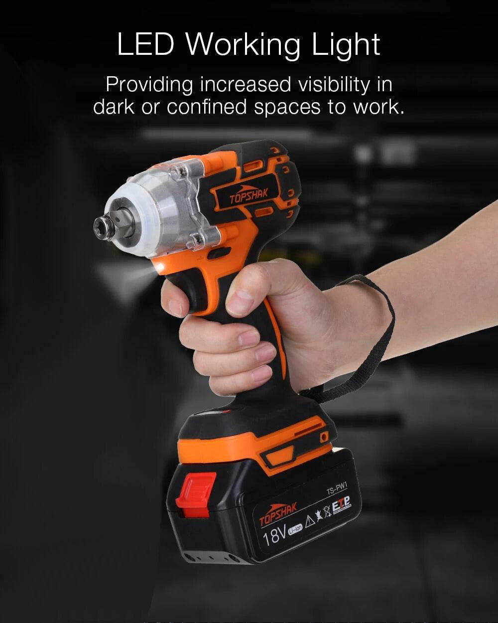 Akumuliatorinis smūginis suktuvas Topshak