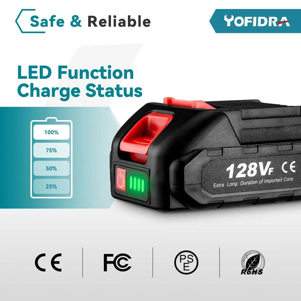 Akumuliatorius grandininiam pjuklui