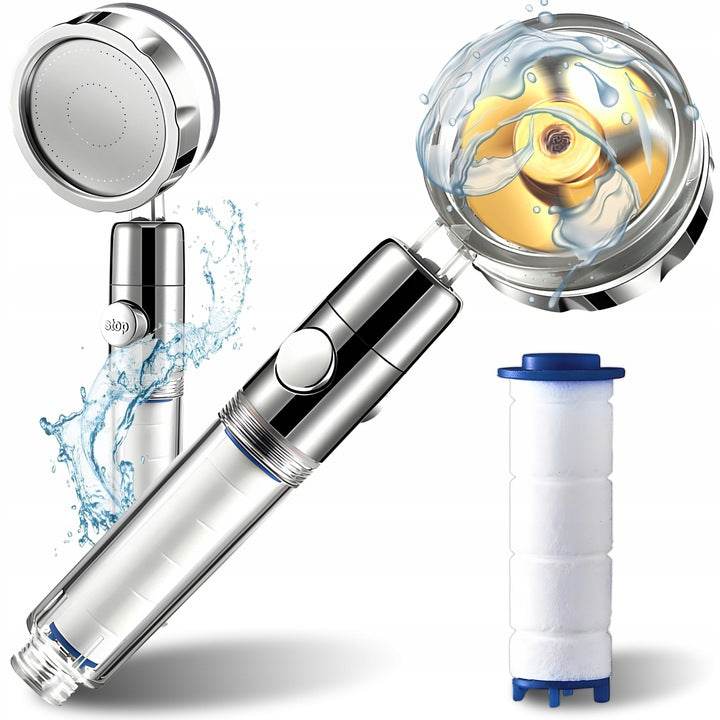 Aukšto slėgio dušo galvutė su filtru