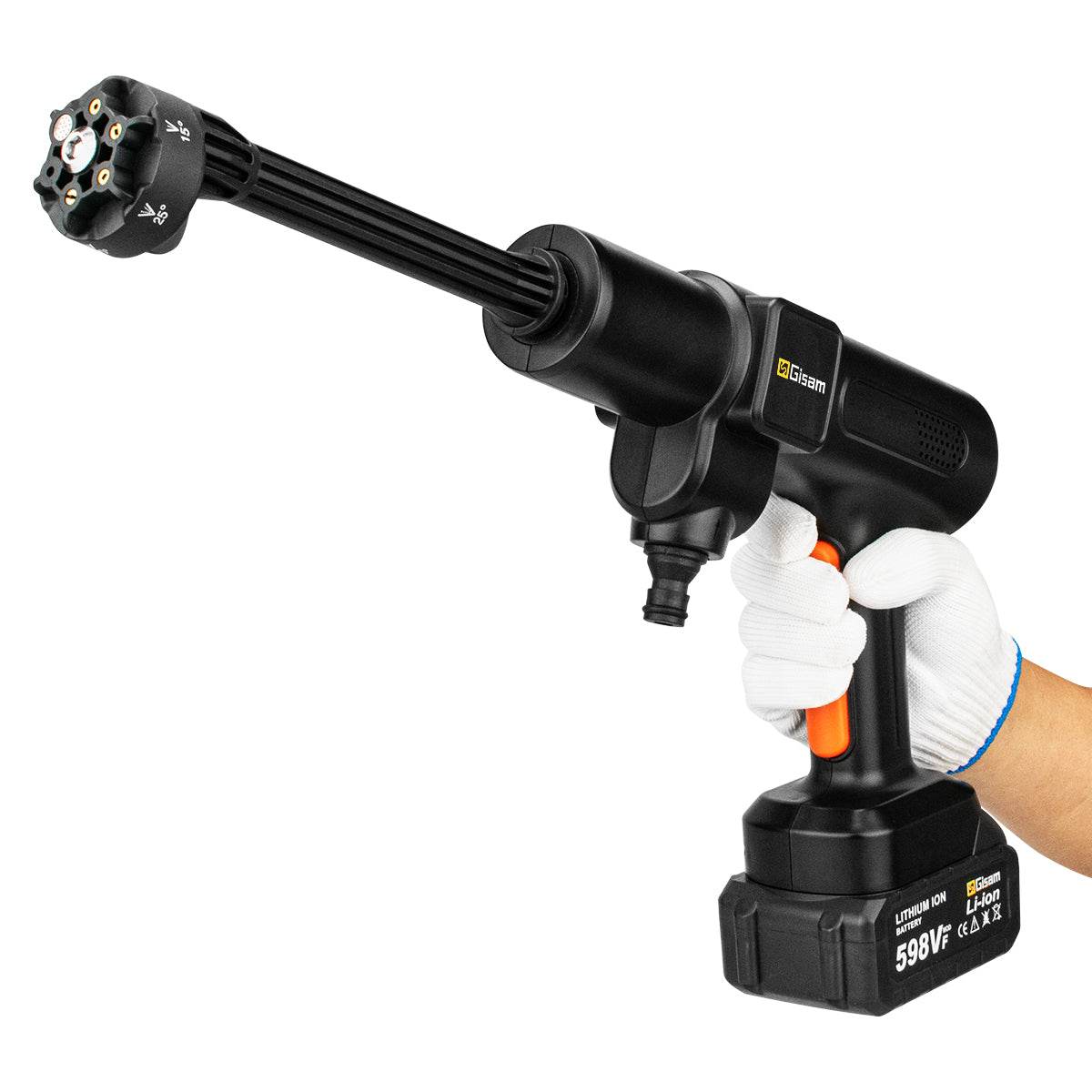 Akumuliatorinis auksto slegio plovimo irenginys