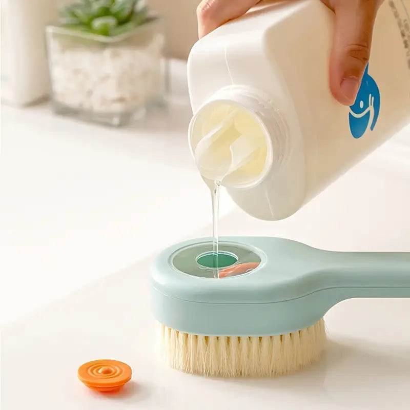 dušo šepetys su muilo talpa