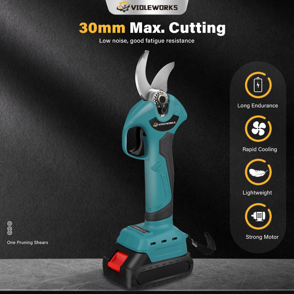 Akumuliatorinės genėjimo žirklės