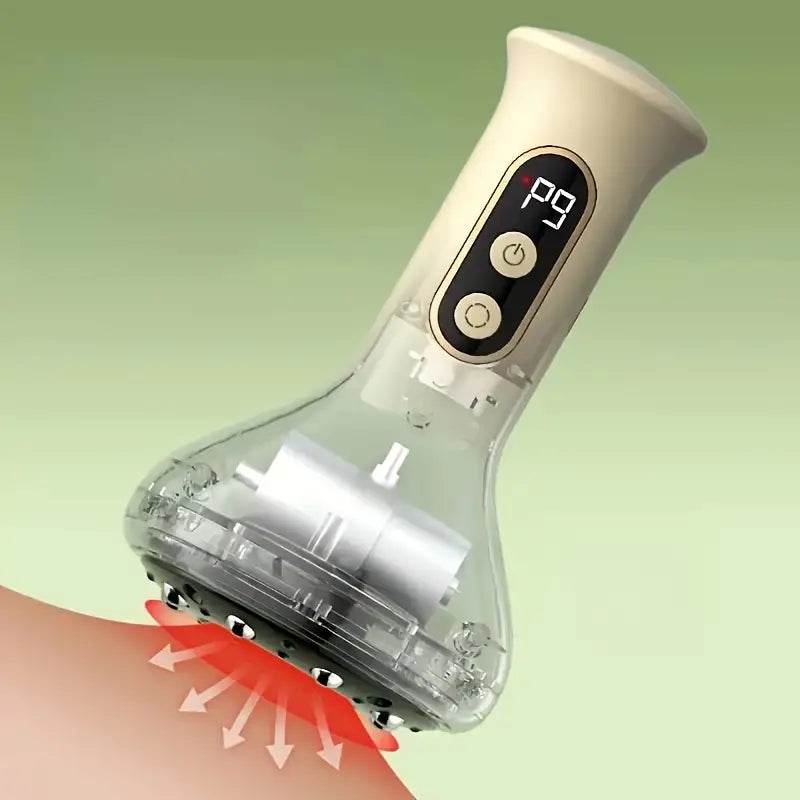 Elektrinis vakuuminis masažuoklis taurelių terapijai