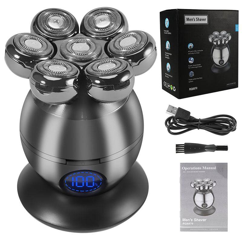 Elektrinis skustuvas galvai ir barzdai – galvos skutimosi mašinėlė