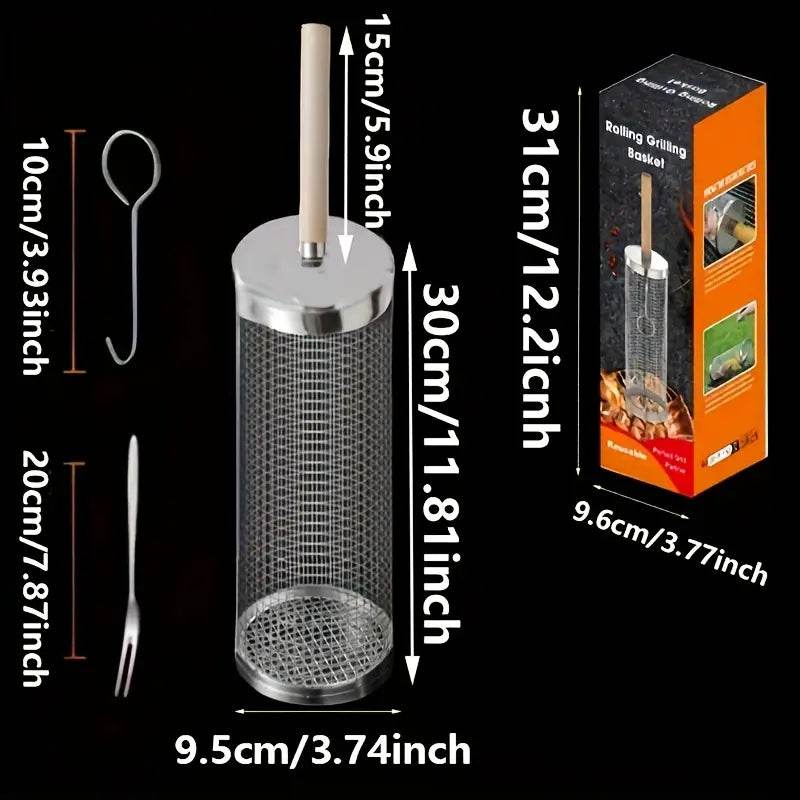 Grilio kepimo krepšelis daržovėms