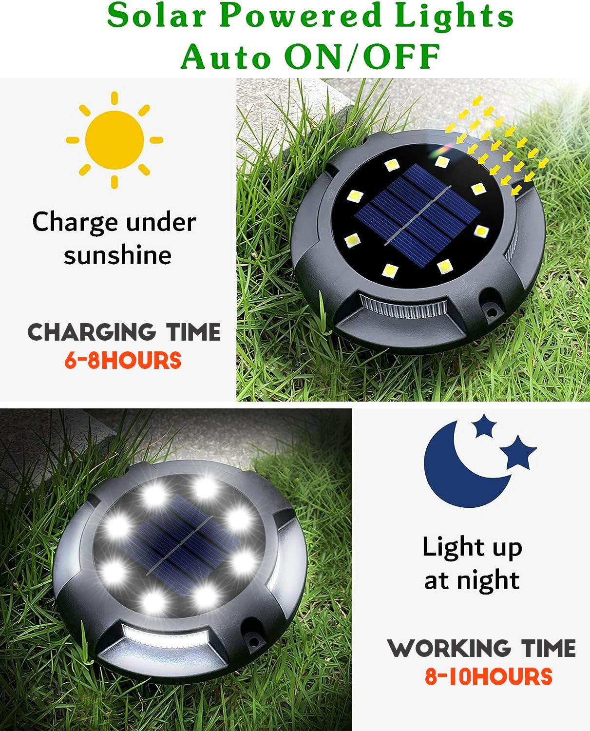 ismeigiami LED sodo zibintai