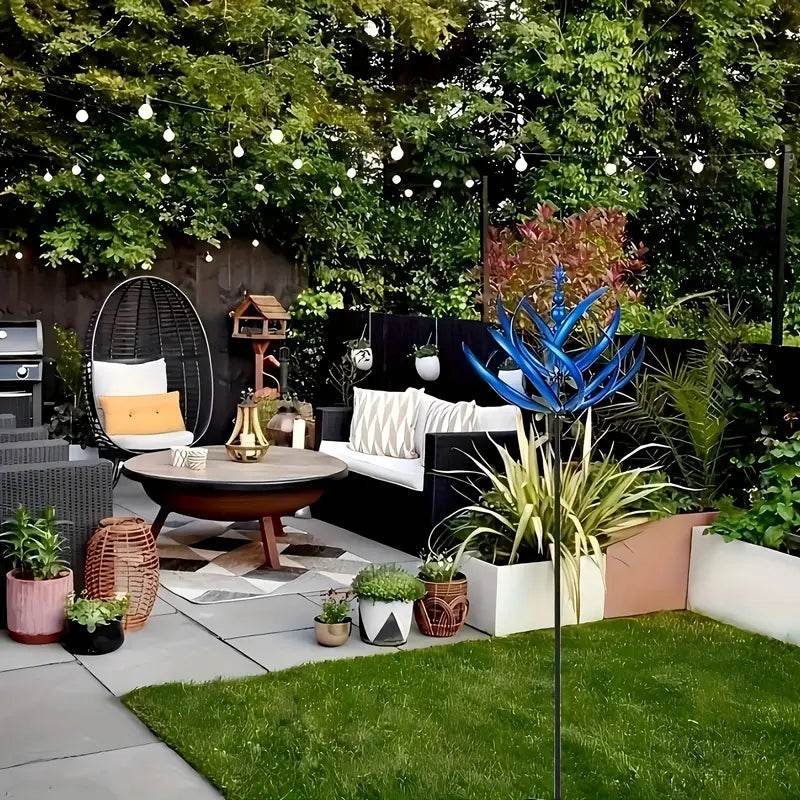 Sodo dekoracija gėlės formos