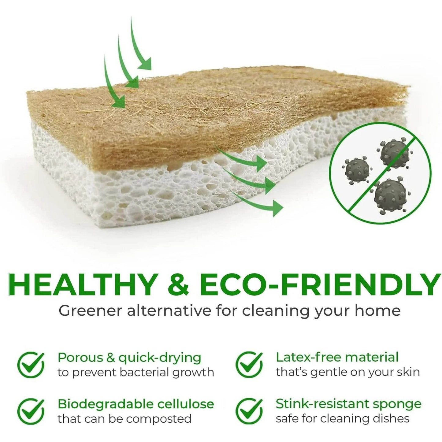 Ekologiškos kempinėlės indams