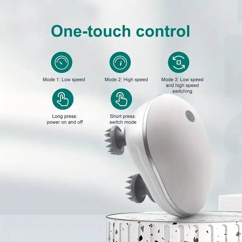 Silikoninis galvos masazuoklis