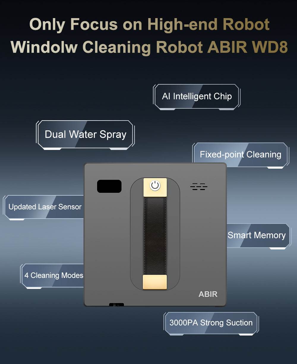 Langų valymo robotas ABIR