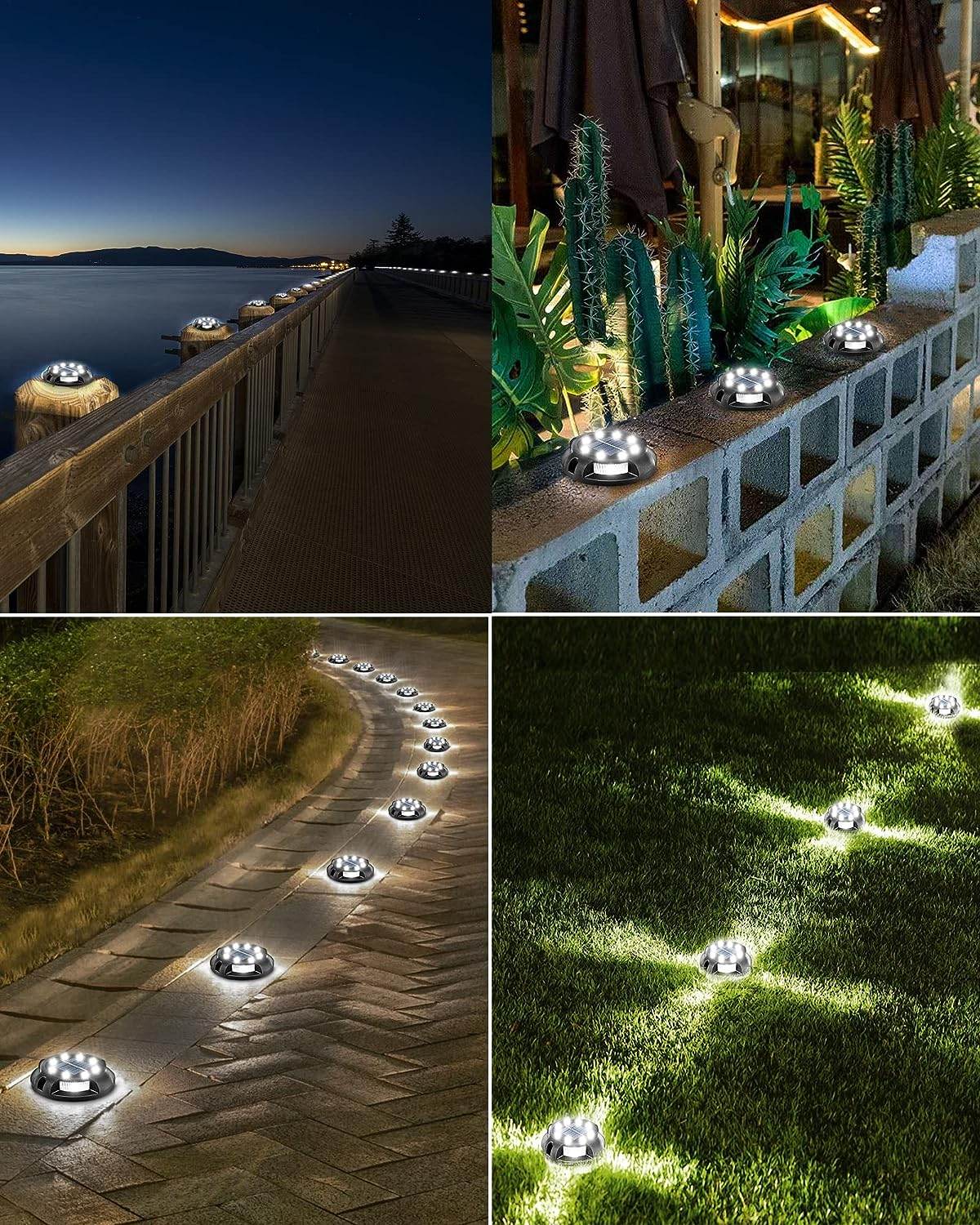 Lauko zibintai su saules baterija