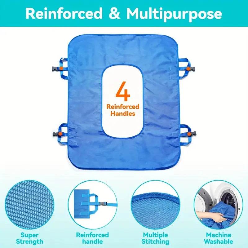 Paklotas su vartymo rankenomis