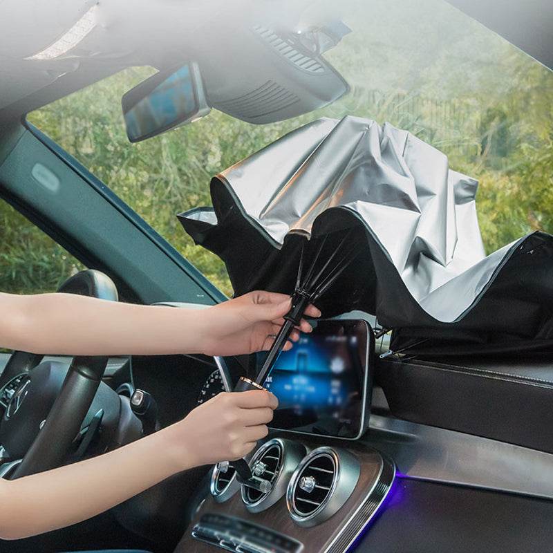 Automobilio priekinio stiklo apsauga nuo saulės