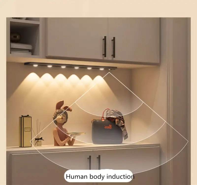 Priklijuojamas LED apšvietimas spintelei