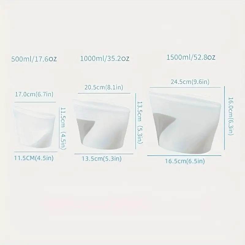 Silikoniniai maišeliai šaldymui