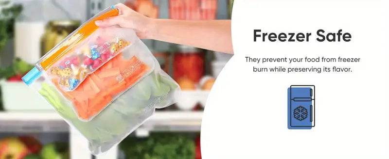 Silikoniniai maišeliai šaldymui