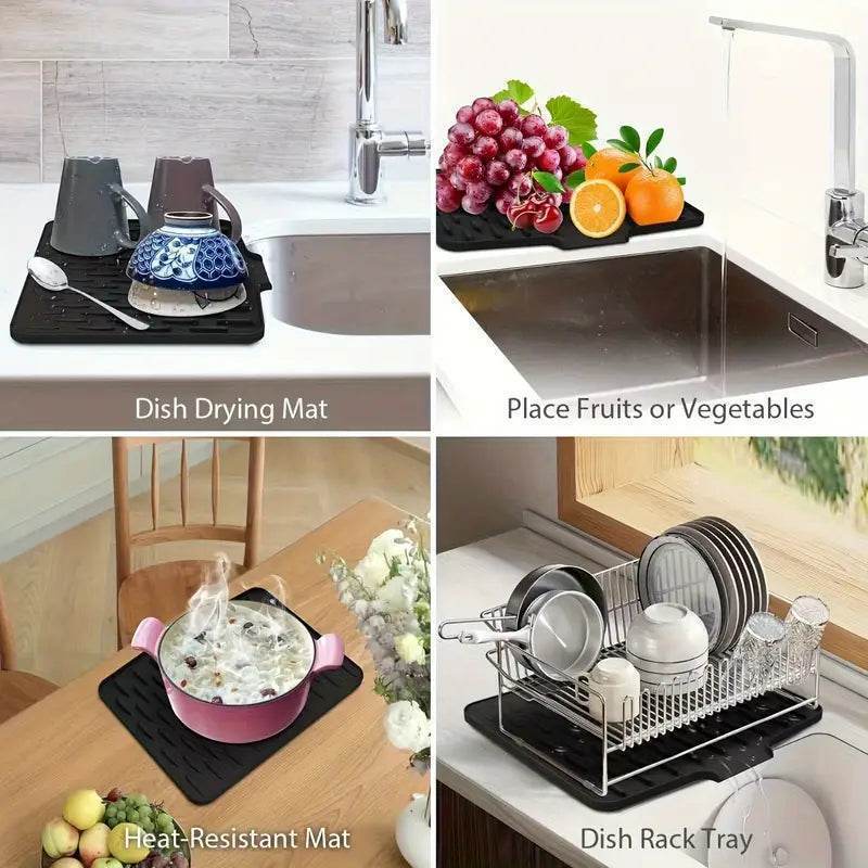 silikoninis džiovinimo kilimėlis virtuvei