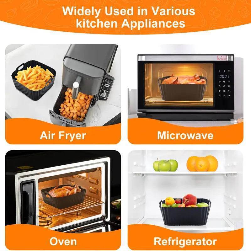 silikoninis oro gruzdintuvės padėklas