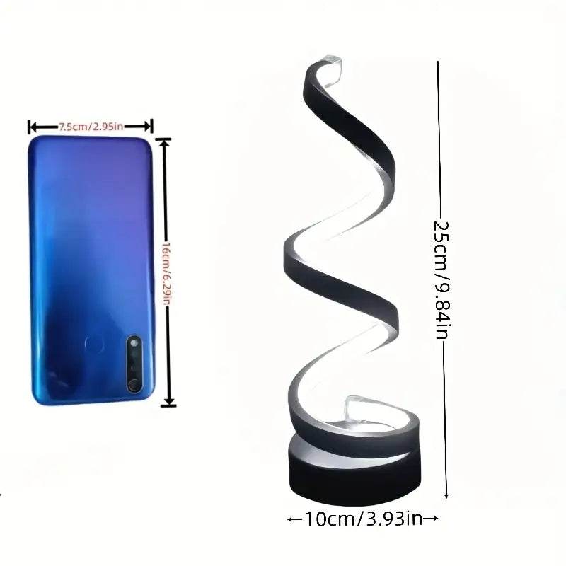 Spiralinis stalo šviestuvas