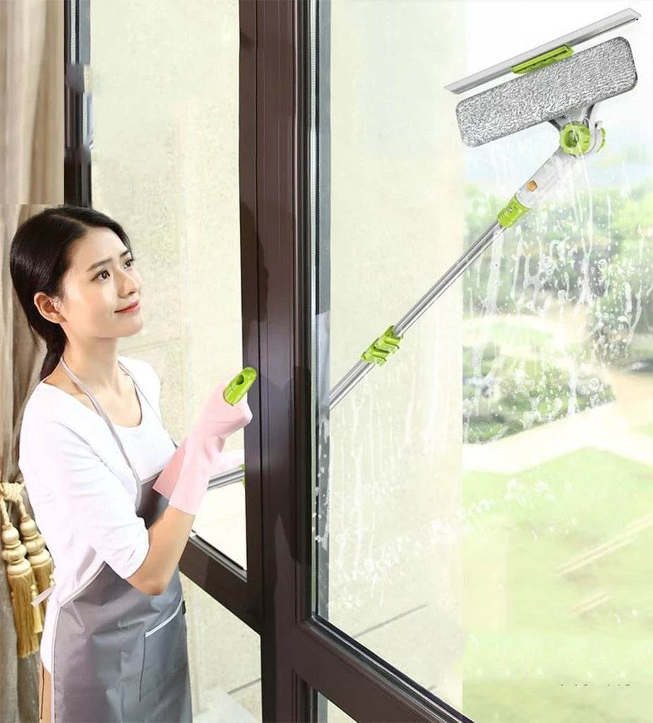 Langu valytuvas su teleskopine rankena