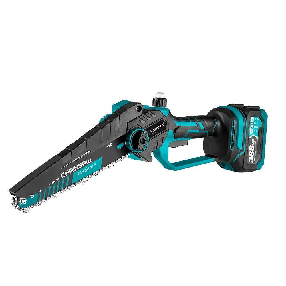 akumuliatorinis pjūklas medžių ir šakų pjovimui