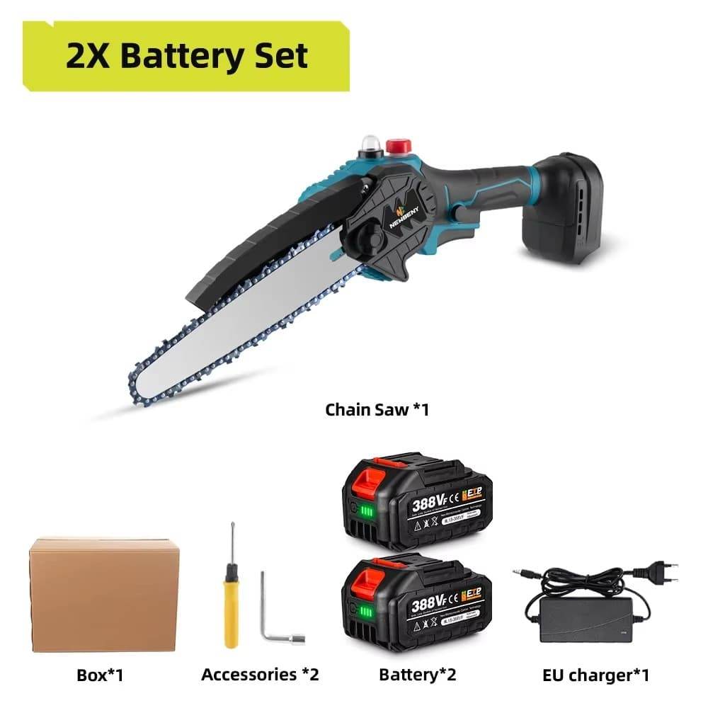 Akumuliatorinis pjūklas su automatiniu tepimu