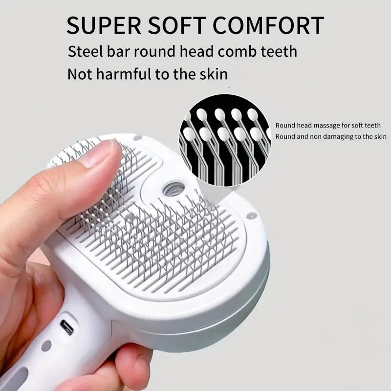 Elektrinis savaime išsivalantis šepetėlis augintiniams ir katėms