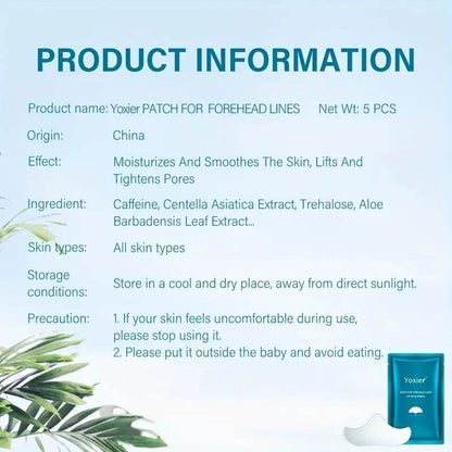 juostelės nuo kaktos raukšlių