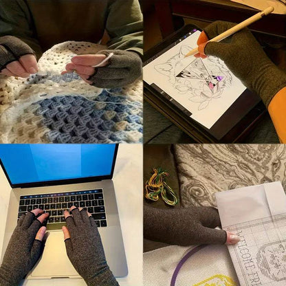 kompresinės pirštinės moterims ir vyrams