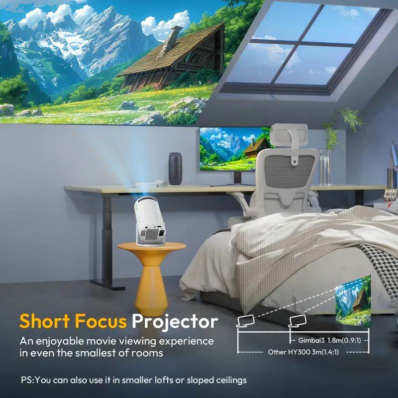 nešiojamas mini LED projektorius