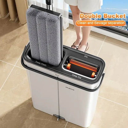 šluota su automatinio plovimo kibiru