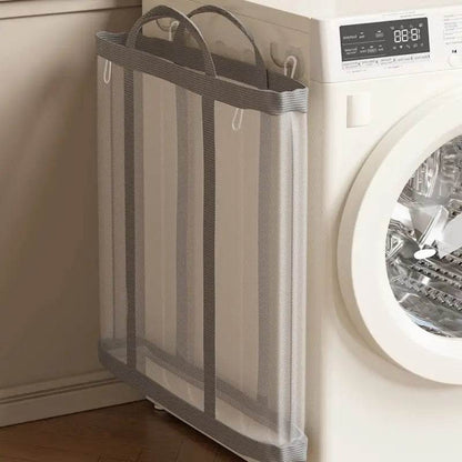 sulankstomas skalbinių krepšys