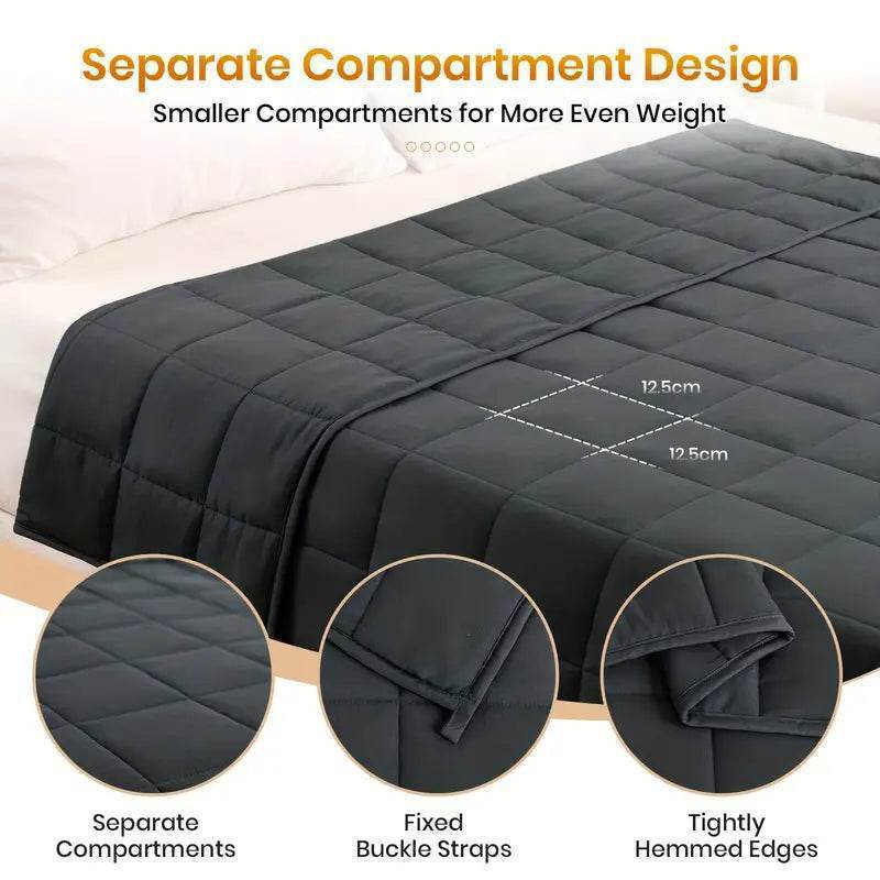 Sunki antklodė su dygsniuotu dizainu