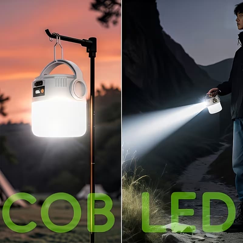 nešiojamas LED žibintas dingus elektrai